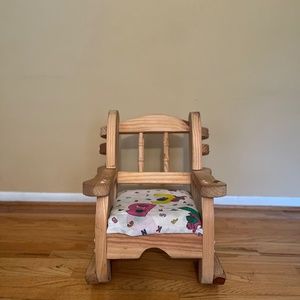 Toddler Solid Wood Handmade Rocking Chair